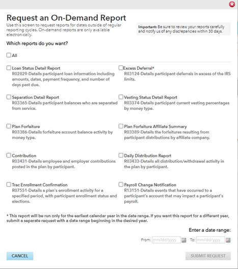 Payroll change notification